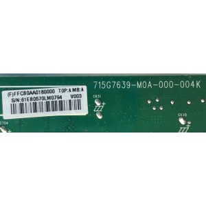 MAIN PARA MONITOR AOC / NUMERO DE PARTE FFCB0AA0180000 / 715G7639-M0A-000-004K / (F)FFCB0AA0180000 / 61EB0570LM0794 / PANEL LM270WF5(S2)(CQ) / MODELO I2757FH	